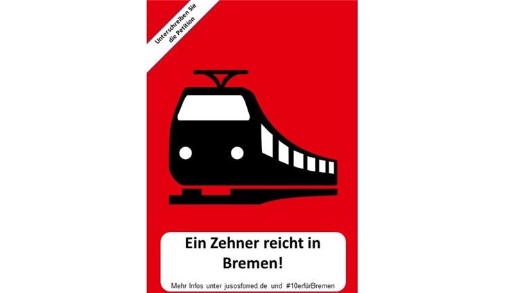 Jusos fordern ein eigenes Brementicket Die Bremerhavener Jusos haben eine Petition gestartet.