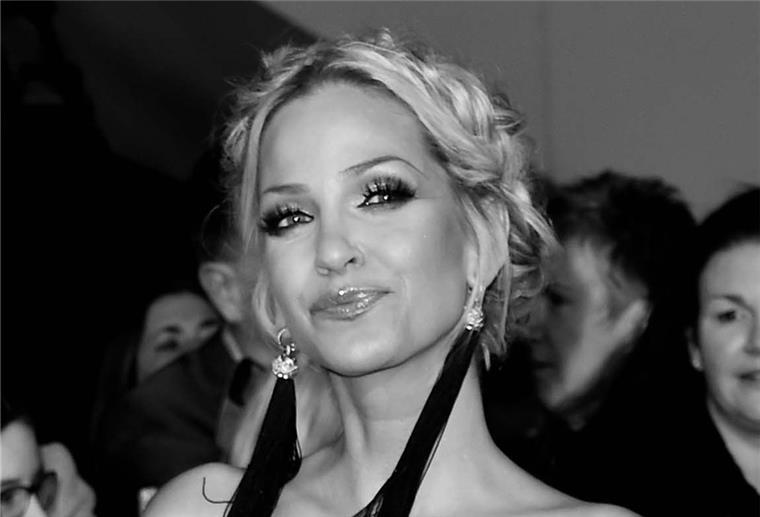 Die britische Sängerin Sarah Harding. Sie hat Brustkrebs im fortgeschrittenen Stadium.