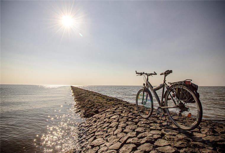 Einfach nur genießen - Radtour entlang der Wurster Nordseeküste Solthörn, Deichtour, Buhnen, Fahrradtour