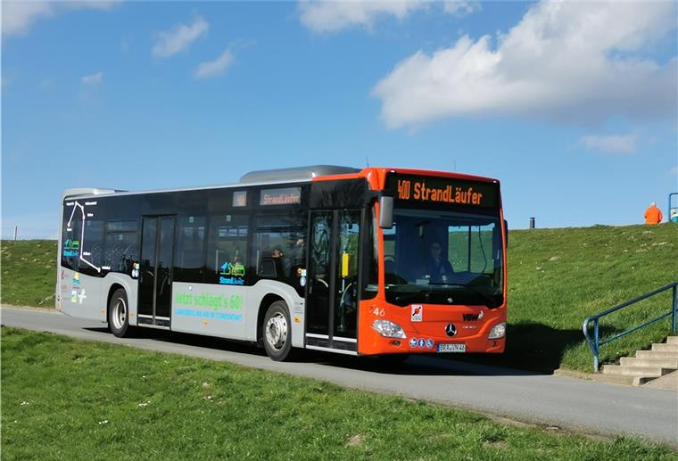 Die Buslinie 400 "Strandläufer" fährt ab 2021 das ganze Jahr kostenlos für Gästekarten-Inhaber und nicht wie 2020 sieben bis acht Monate.