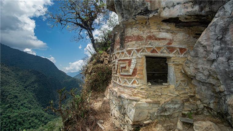 Über 100 Ruinen der Chachapoya-Kultur in Peru entdeckt Die Chachapoya verzierten die Häuser mit Mosaiken.