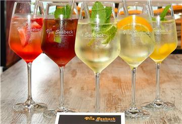 Die Cocktails mit Geschichte: (v.l.n.r.) Berti, Black Hugo, Hugo, Inge und Manni.