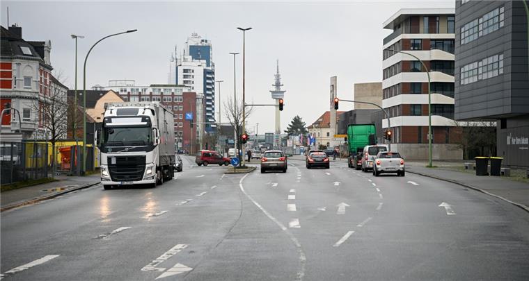 Anbindung Havenwelten: Verpasst Bremerhaven Chancen? Die Columbusstraße und eine mögliche Neugestaltung ist in der Diskussion.