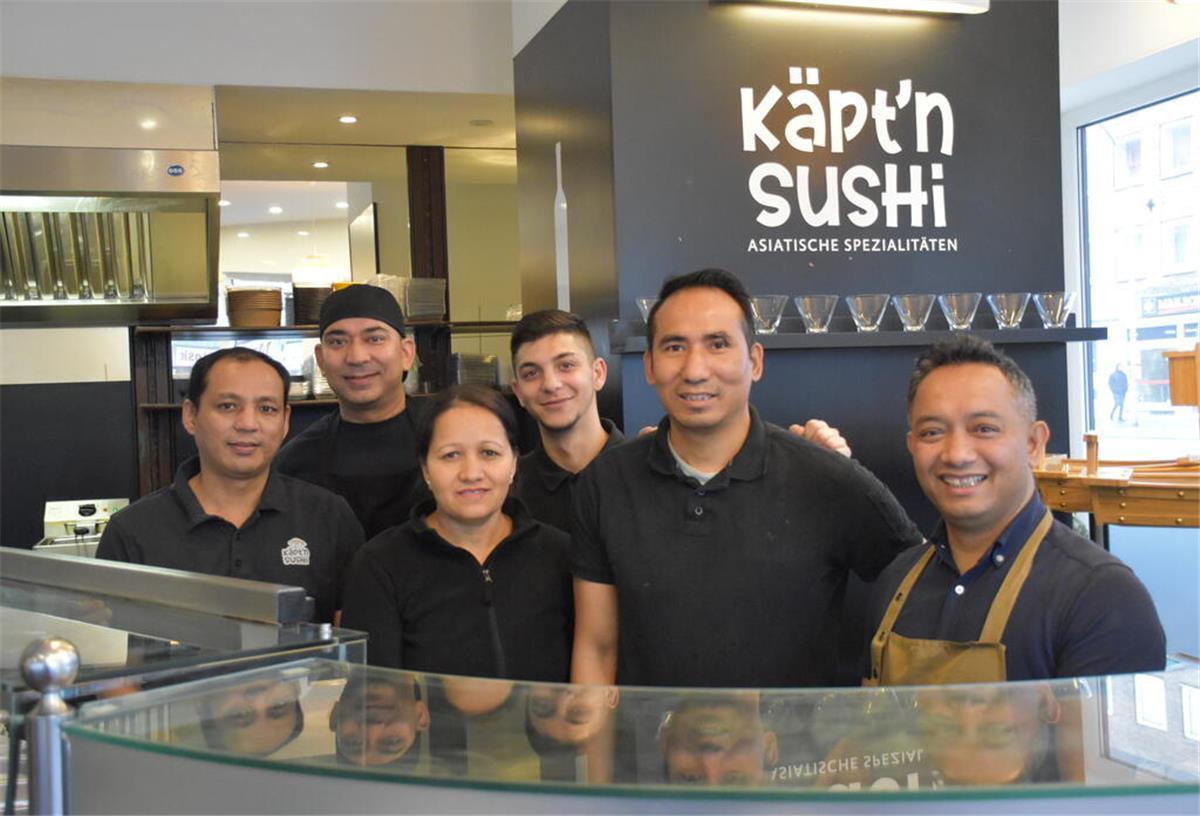 Käpt‘n Sushi - Bremerhavens kulinarische Schatzinsel für Fans asiatischer Küche Team KäptnSushi