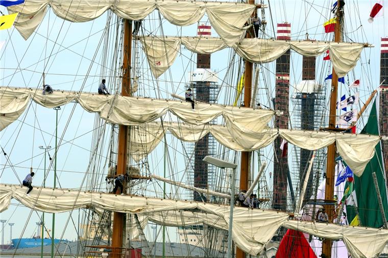 Die „Cuauthémoc“ ist in Bremerhaven eingetroffen.