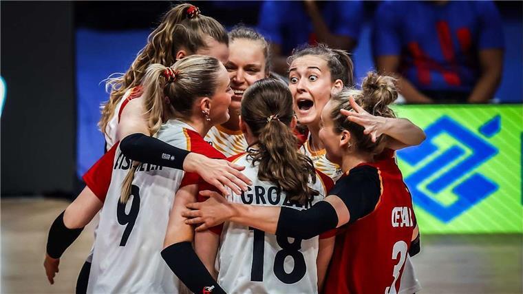 Zweiter Sieg für deutsche Volleyballerinnen Die deutsche Auswahl schafft den zweiten Sieg.