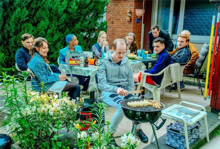 Die „Discounter“ beim Grillfest.