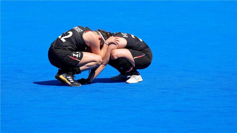 „Ziel nicht erreicht“: Hockey-Frauen ohne Olympia-Medaille Die Enttäuschung nach dem Olympia-Aus war riesig.