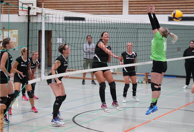 Volleyball-Topteam des SV Nordenham macht nicht mehr weiter Die erfahrene und lange Jahre erfolgreiche Nordenhamer Frauenmannschaft (links vom Netz) hat sich vom Spielbetrieb zurückgezogen.