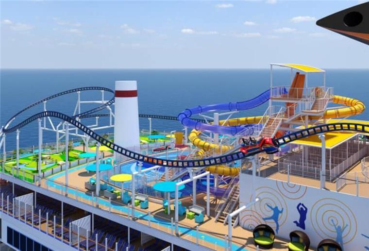 Achterbahn an Bord? Diese Kreuzfahrtschiffe bieten den Nervenkitzel an Die erste Achterbahn auf den Weltmeeren feiert 2021 Premiere auf der Mardi Gras.