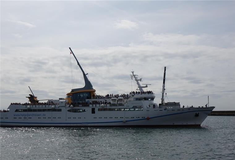 Die Fähre „MS Helgoland“ fährt am Montag nicht.
