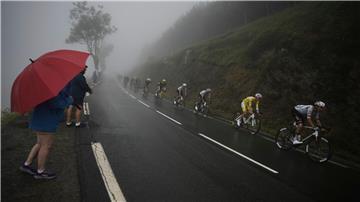 Die Fahrer auf der 14. Etappe der Tour de France.