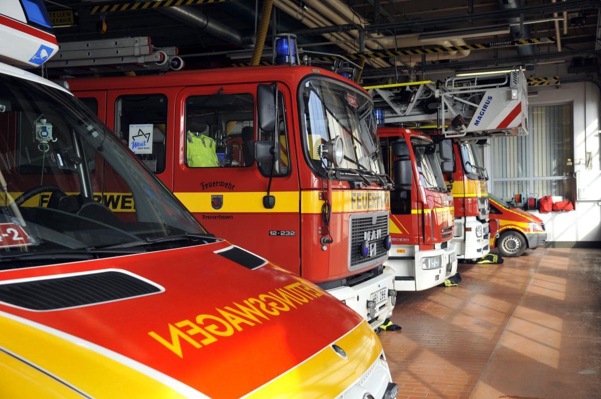 Die Feuerwehr Bremerhaven war am Mittwoch zu einem Balkonbrand in Geestemünde. 