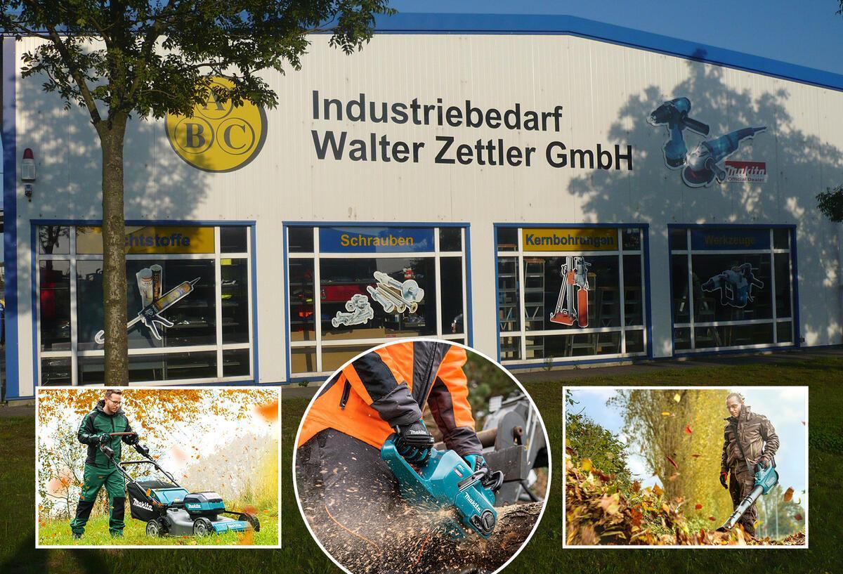 Industriegebäude und Arbeitswerkzeuge