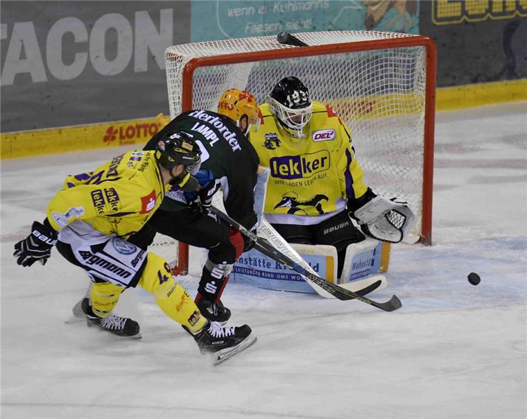 Die Fischtown Pinguins bekamen es am Mittwoch zum dritten Mal in dieser Saison mit ihren "Artgenossen" aus Krefeld zu tun. 
