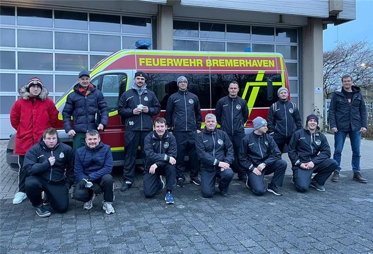 Bremerhaven: Die Feuerwehr ist auch stark beim Eishockey Fishtown Firefighters