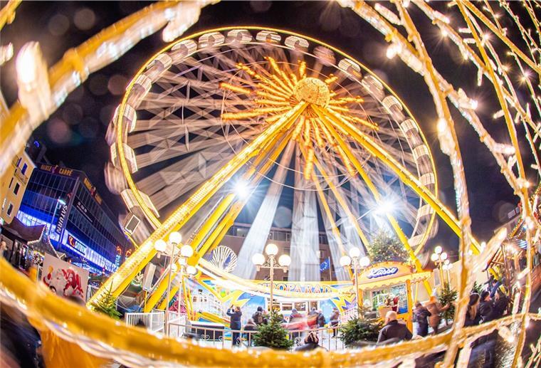 Weihnachtsmarkt in Bremerhaven.