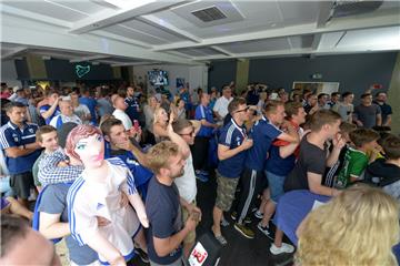 Die Freude nach der DFB-Pokal-Auslosung bei der Leher TS war groß. Foto: Schimanke