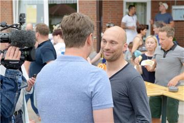 Die Freude nach der DFB-Pokal-Auslosung bei der Leher TS war groß. Foto: Schimanke