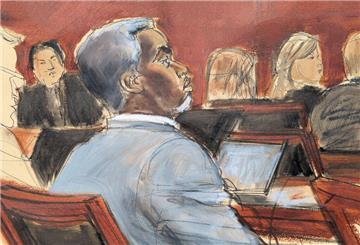 Die Gerichtszeichnung zeigt Sean „Diddy“ Combs, der den Eröffnungsplädoyers am ersten Verhandlungstag vor dem Bundesgericht in Manhattan zuhört. (Archivfoto)