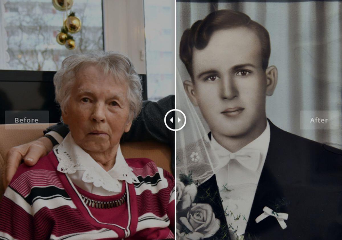 Die Golickis früher und heute: Vor 70 Jahren haben sie geheiratet. Heute feiern die Eheleute ihre Gnaden-Hochzeit.