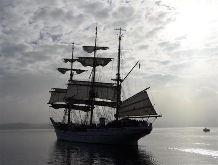 Die "Gorch Fock" vor ihrer Sanierung.