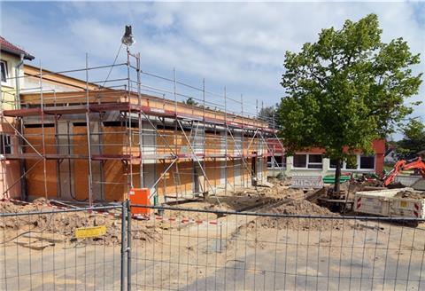 Die Grundschule am Hinschweg in Langen in der Stadt Geestland.