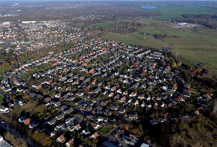 Neues Bauland in Bremerhaven dringend gesucht Bremerhaven-Wulsdorf aus der Luft.