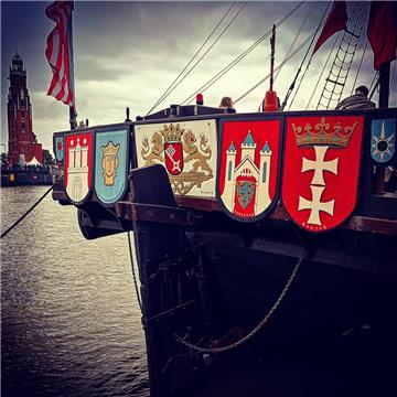 Die Hansekogge hatte während des Seestadtfestes Bremerhaven viele Gäste an Bord....