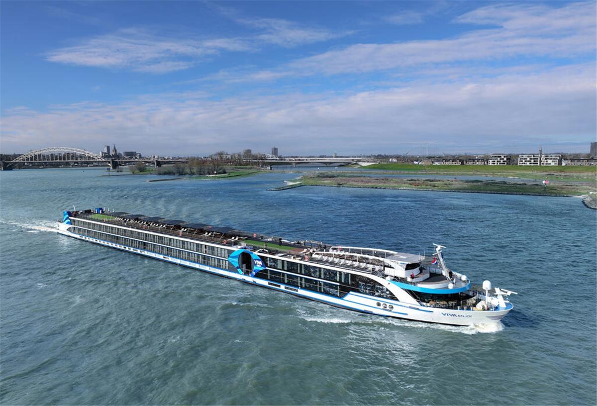 Flusskreuzfahrten: Diese neuen Mega-Schiffe starten 2025 Die Indienststellung der „Viva Enjoy“ hat sich verzögert: Anfang 2025 soll es aber soweit sein und sie soll zu Flusskreuzfahrten starten.