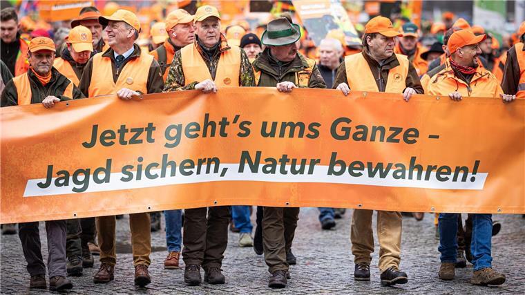 Die Jäger waren aus ganz Deutschland angereist.