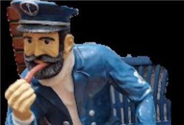 Die Kapitänsstatue ist vielen in Duhnen ans Herz gewachsen. Nun wurde sie gestohlen.