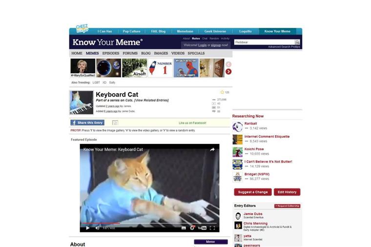 Internetphänomene: Wie aus der Keyboard-Katze ein Internet-Star wurde Die Keyboard Cat ist durch das Internet unsterblich geworden.