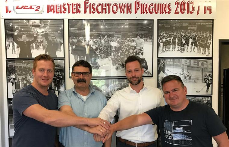 Die Kooperation zwischen den Hamburg Crocodiles und den Fischtown Pinguins ist in trockenen Tüchern.  Auch NHL-Legende Christoph Schubert (links), der für Hamburg spielt, freut sich über die Zusammenarbeit.