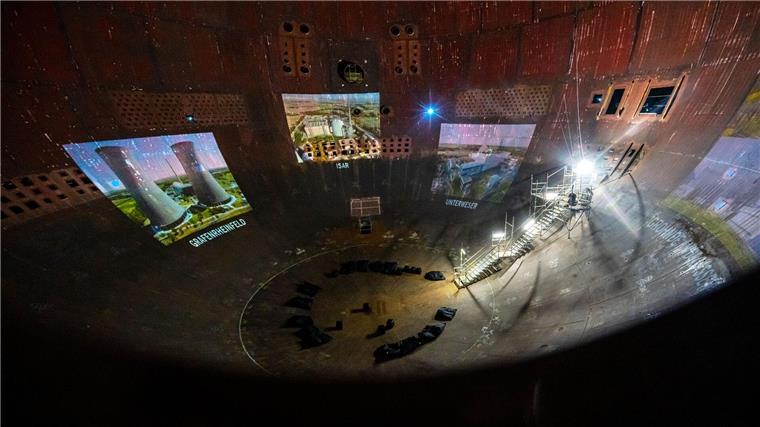 Kunstprojekt zum Abschied vom Kernkraftwerk Stade Die Kuppel des stillgelegten Kernkraftwerks Stade ist nun Kulisse für ein Kunstprojekt.