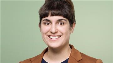 Die Landtagsabgeordnete Marie Kollenrott (Grüne).
