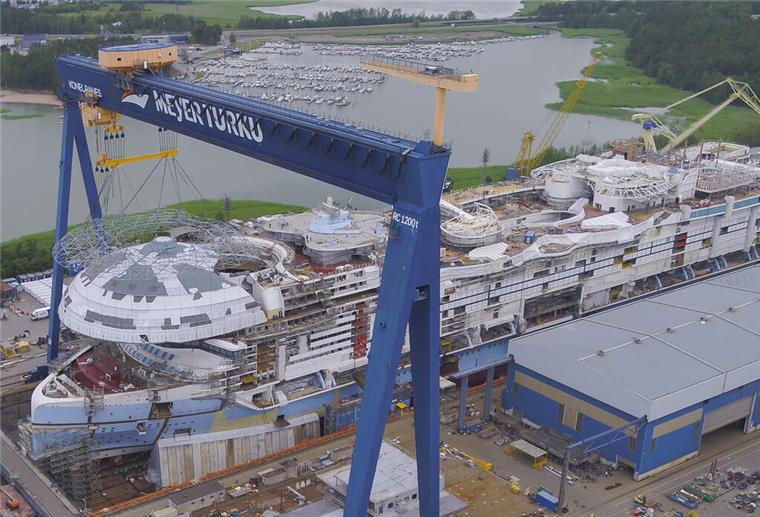„Legend of the Seas“: Neues Mega-Kreuzfahrtschiff vor dem Ausdocken Die „Legend of the Seas“ dockt noch im August in Turku aus. Ab 2026 fährt das Icon-Class-Schiff erstmals Kreuzfahrten in Europa und später in der Karibik.