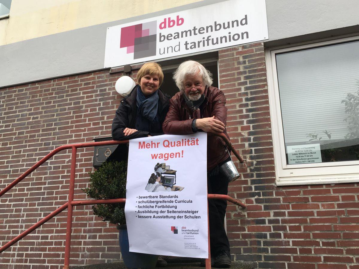 Die Lehrer Heiko Frerichs und Anita Tobias haben Ideen entwickelt, wie die Qualität des Unterrichts verbessert werden kann.  