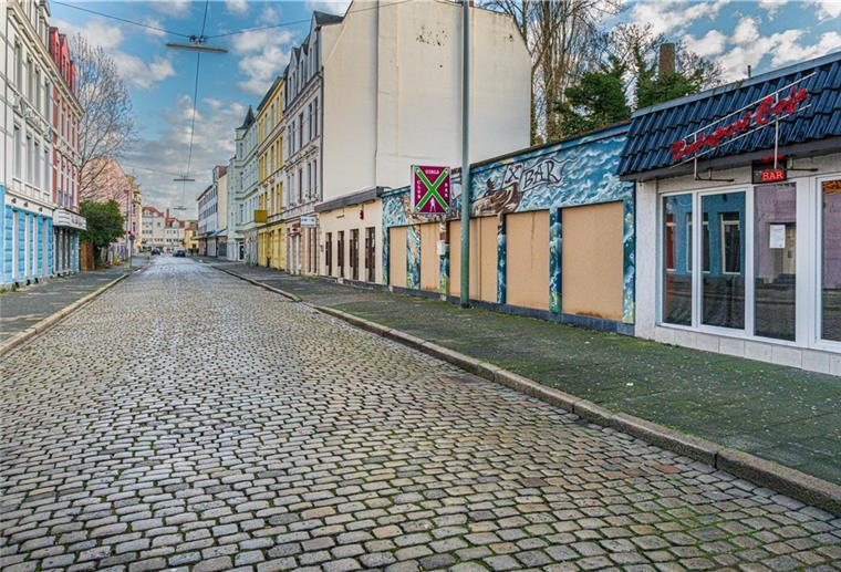 Die Lessingstraße in Bremerhaven – vom Fotokünstler Thomas Damson im Corona-Modus dokumentiert.