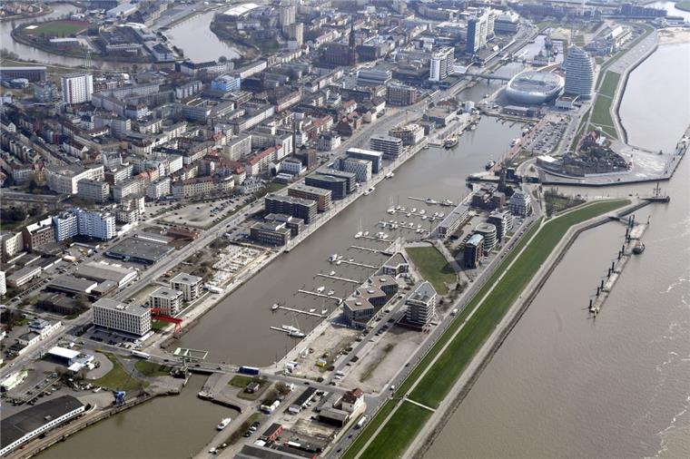 Neuer Hafen: Hier entstehen 312 neue Wohnungen Die letzten Baulücken werden am Neuen Hafen in Bremerhaven geschlossen.