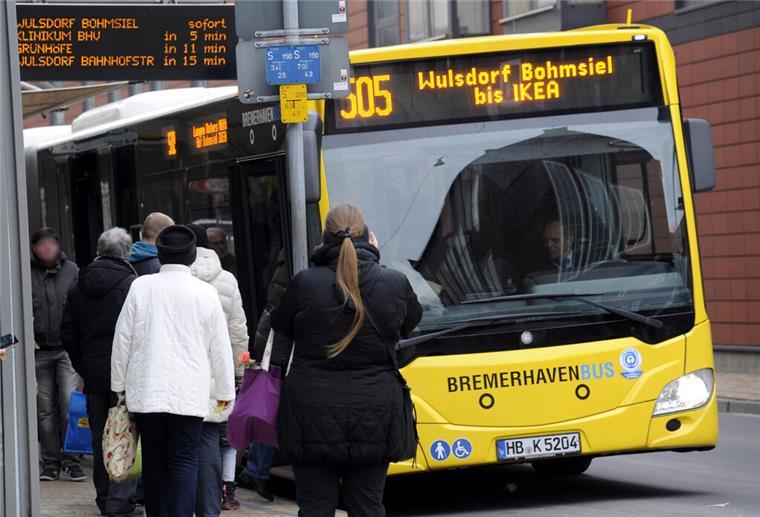 Bremerhaven Bus fährt wieder nach dem gewohnten Fahrplan Bremerhaven Bus in der Kirchenstraße