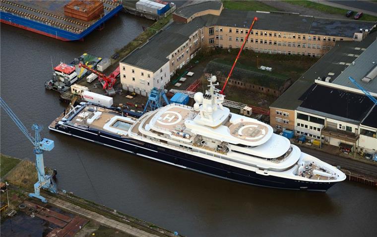 Rettung für die Lloyd Werft: Die Lloyd Werft hatte bereits die "Luna" für den Milliardär Roman Abramowitsch gebaut. Nun hat sie wieder einen Auftrag für den Bau einer Luxusyacht bekommen.