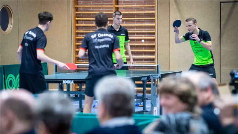 Tischtennis: TSV Lunestedt muss um den Klassenerhalt kämpfen Die Luneststedter Heye Koepke (links) und Dennis Heinemann können in der Relegation auf die Unterstützung der heimischen Tischtennis-Fans setzen.