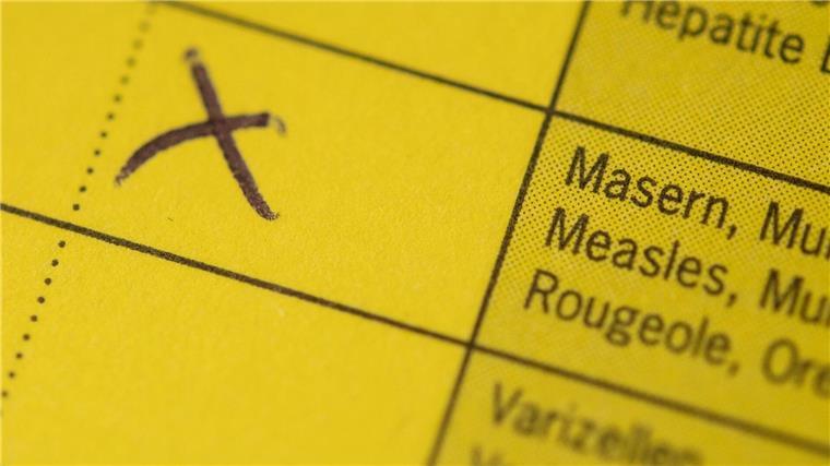 13 Masernfälle in Niedersachsen seit Jahresbeginn bekannt Die Masern-Impfung ist in einem Impfpass angekreuzt.