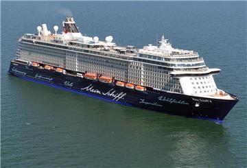 Die "Mein Schiff 4" der Tui Cruises auf hoher See.