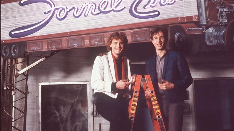 40 Jahre Musikshow „Formel Eins“ Die Moderatoren des Clipshow-Klassikers „Formel Eins“, Ingolf Lück (r) und Peter Illmann.