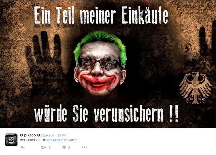 Die Netz-Gemeinde amüsiert sich über die empfohlenen Hamsterkäufe prächtig. 