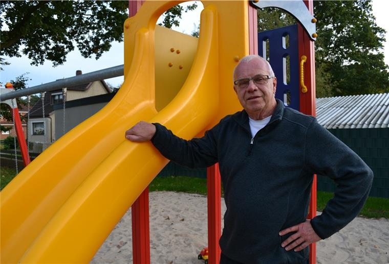 Beverstedter Kommunalpolitiker hört nach 40 Jahren auf Die Neugestaltung des Spielplatzes war sein letztes Werk: Meinhard Hühnken (74) gibt sein Amt als Ortsvorsteher ab.