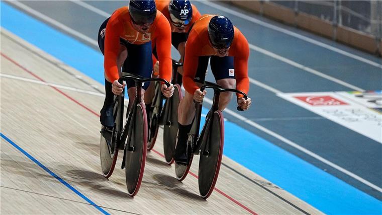 Bahnrad-WM: Männer-Vierer hofft auf erste Medaille seit 2002 Die niederländischen Sprinter waren wieder nicht zu schlagen.