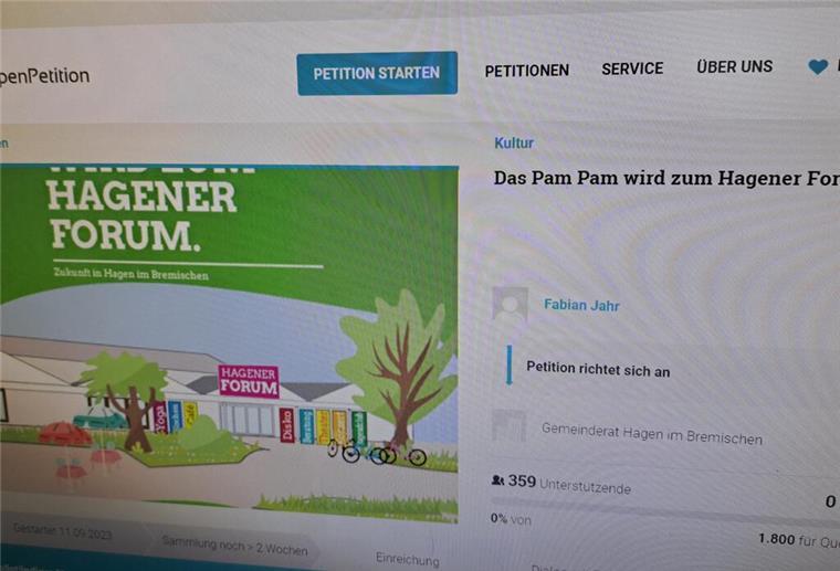Die Online-Petition für ein  Begegnungszentrum wurde bereits von mehr als 300 Personen unterzeichnet.